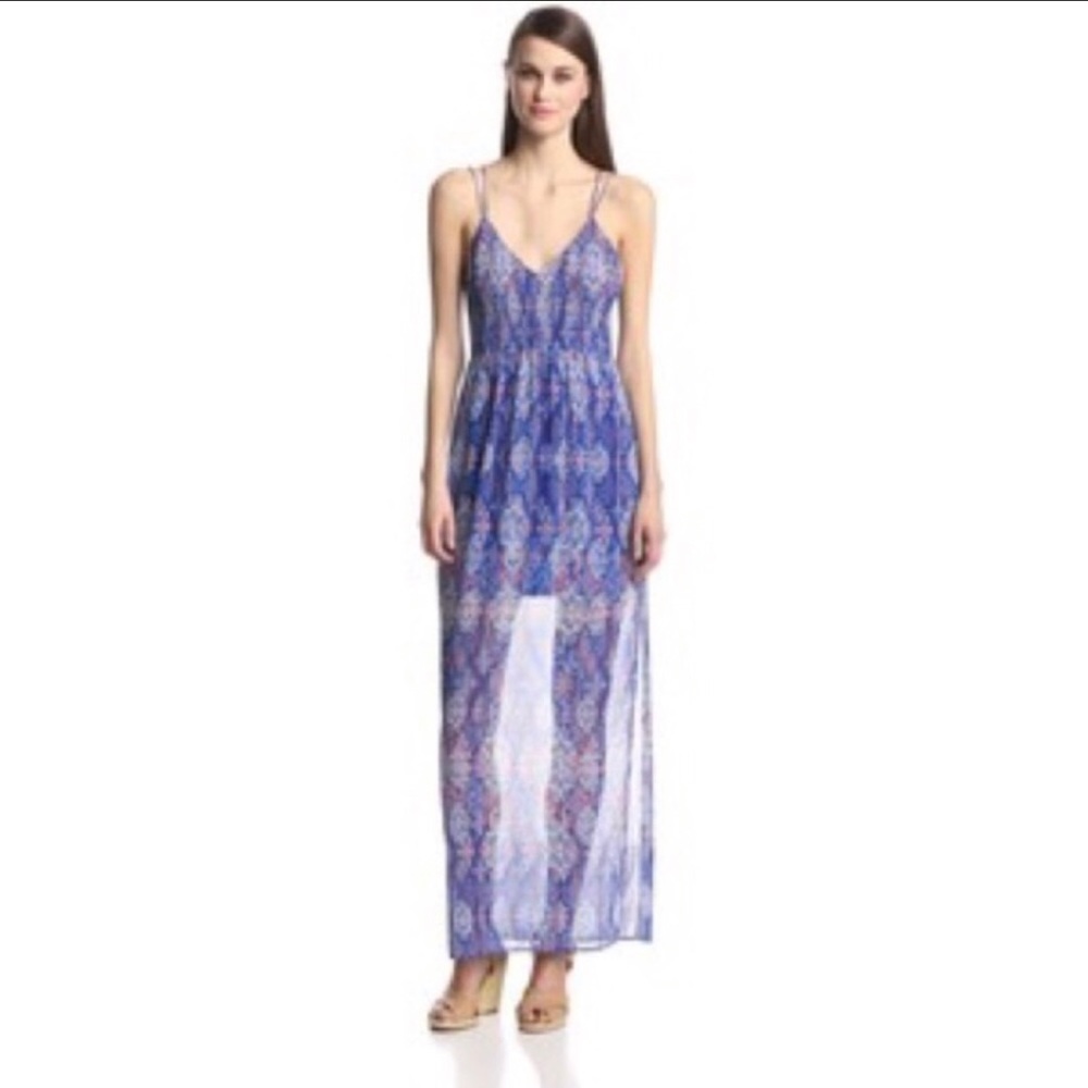 dolce vita blue dress One Shoulder Blue Maiolica Dress by Dolce Vita Chic X Large